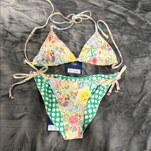 Roller Rabbit Multicolor Floral Bikini